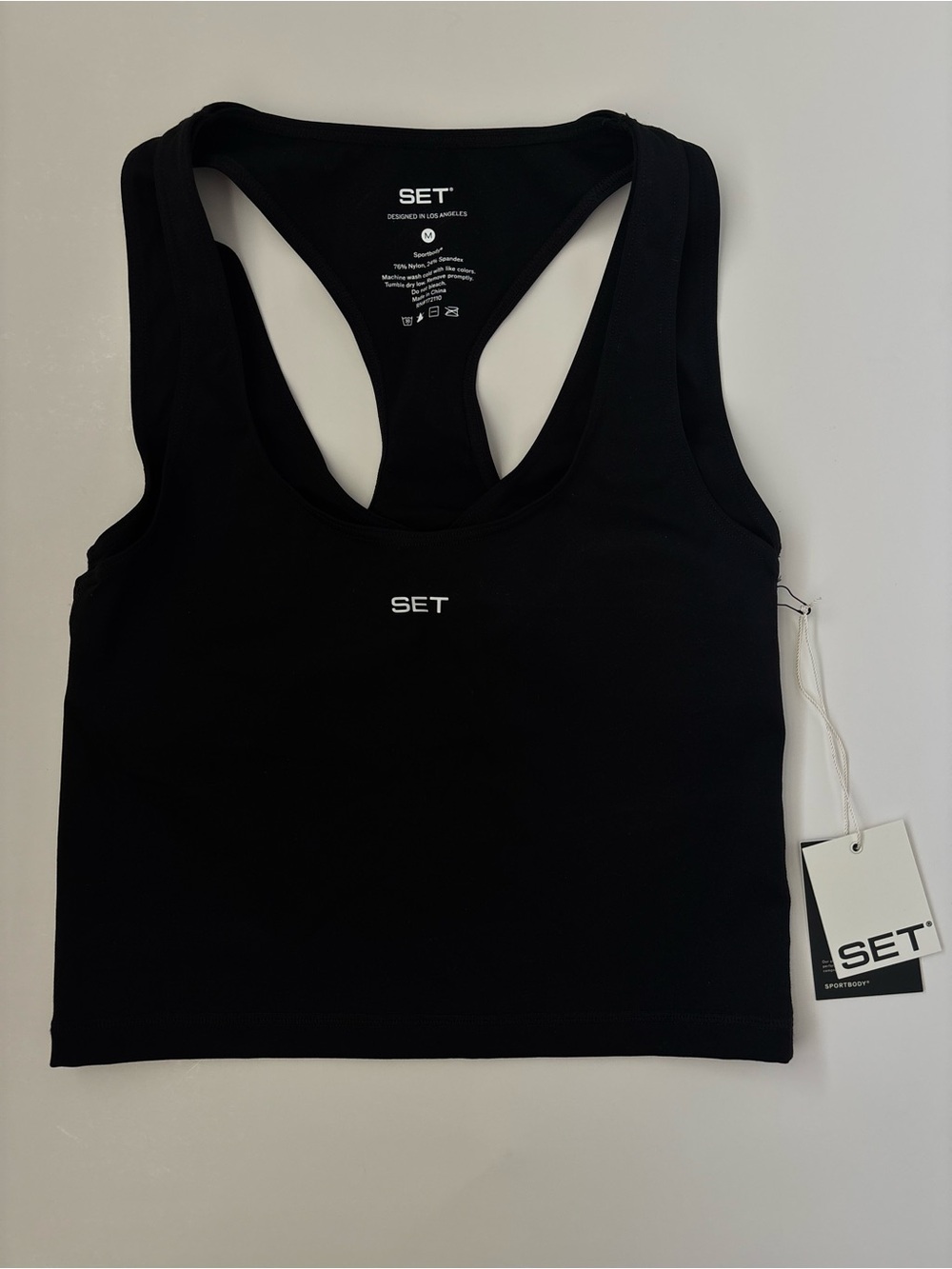 Set Active Sporty Gym Tank Black